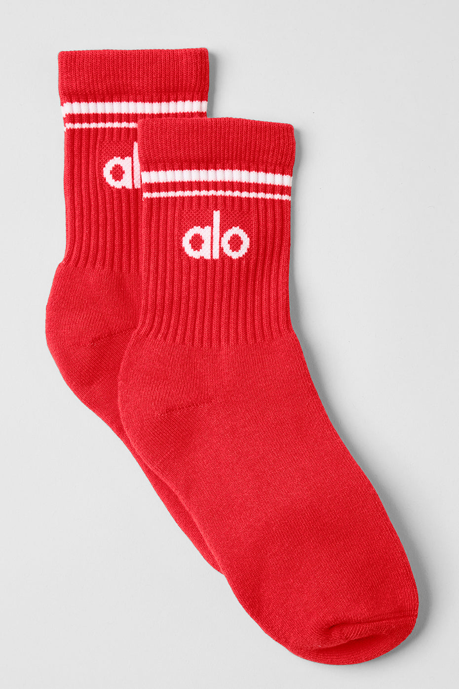 Unisex Half-Crew Throwback Sock - Red Hot Summer/White