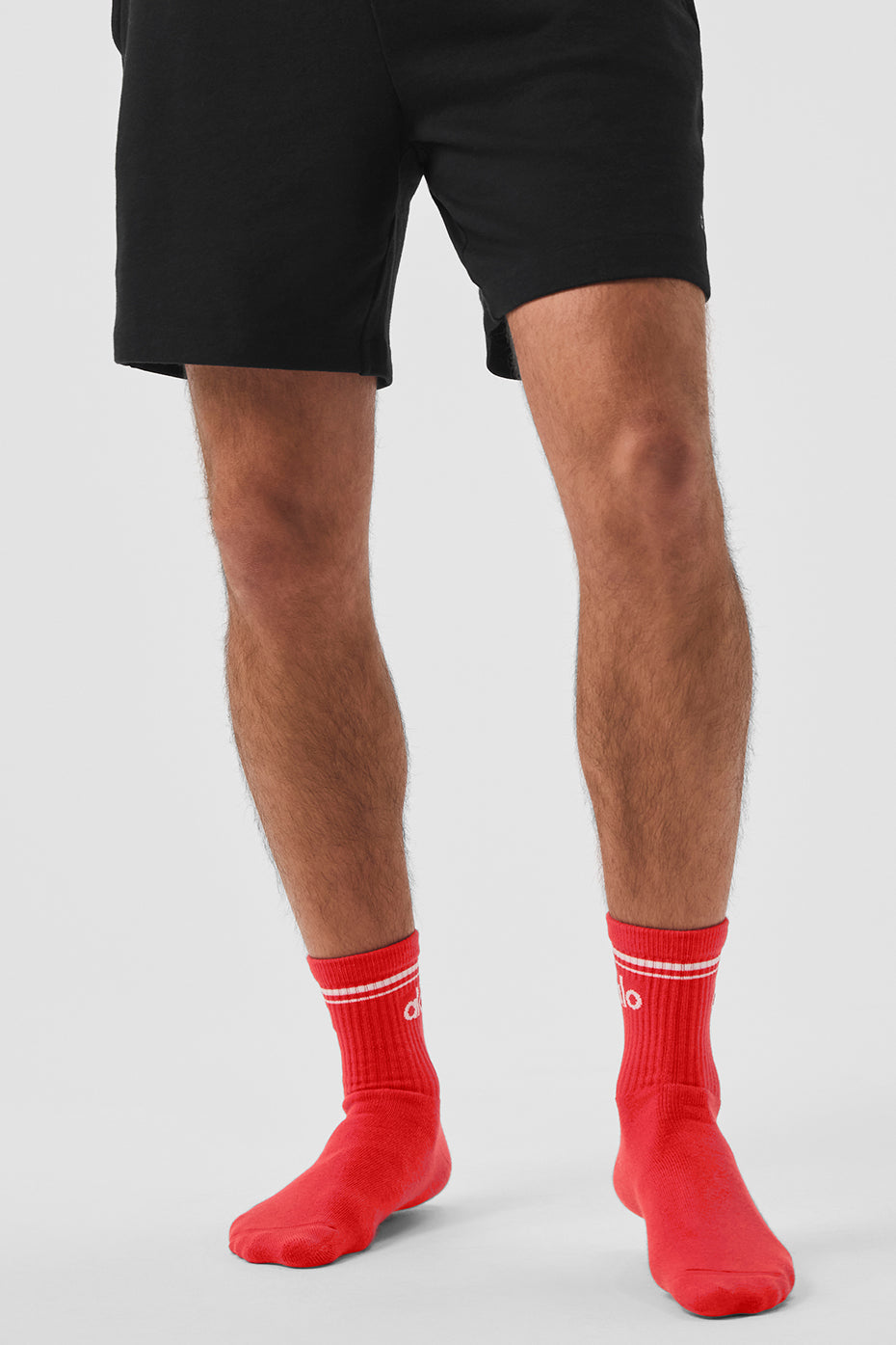 Unisex Half-Crew Throwback Sock - Red Hot Summer/White