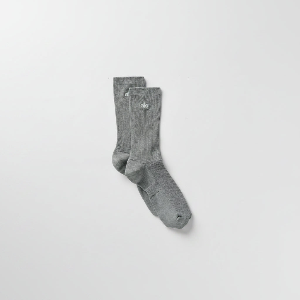 Unisex Half-Crew Understated Sock - Lunar Grey