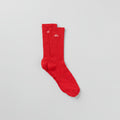 Unisex Half-Crew Understated Sock - Bright Red