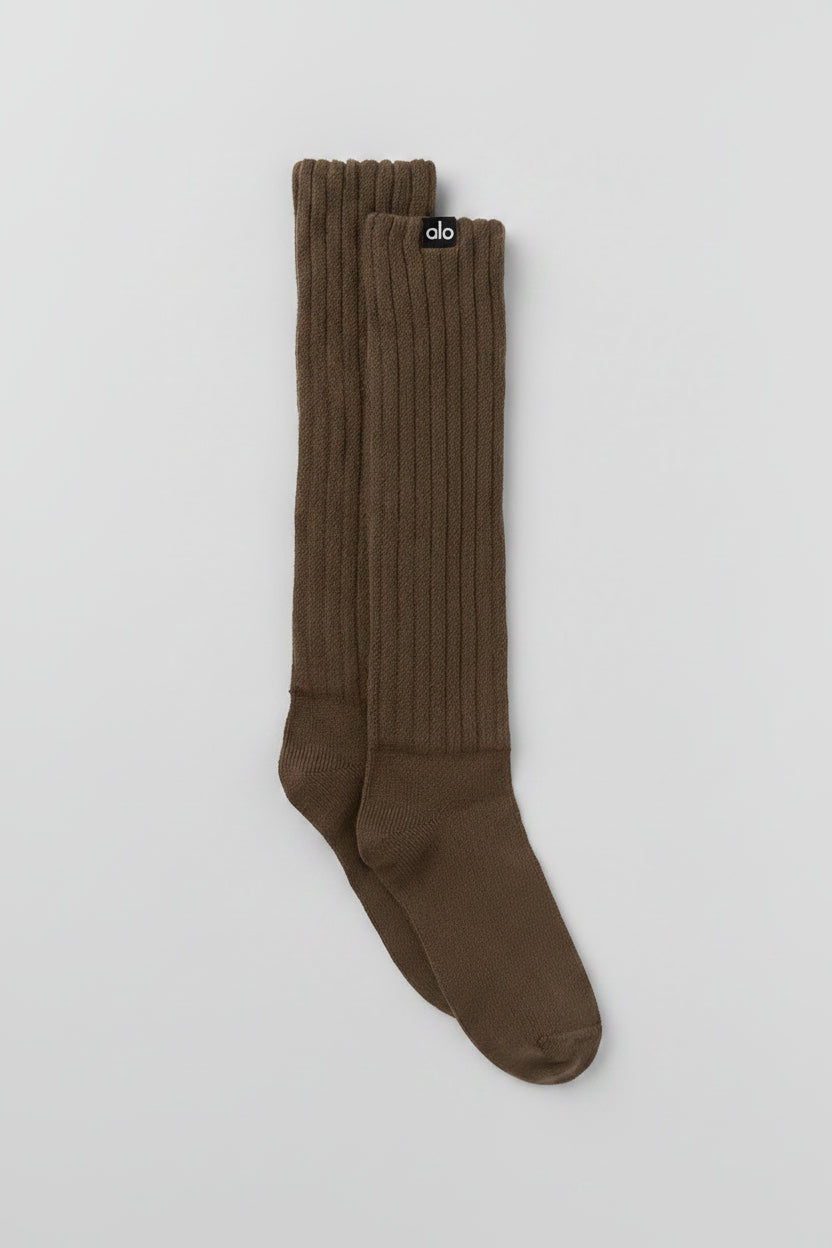 Unisex Scrunch Sock - Espresso (S)