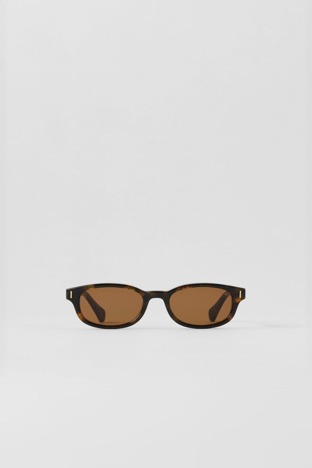 ALO Skinny Oval Sunglasses - Tortoise