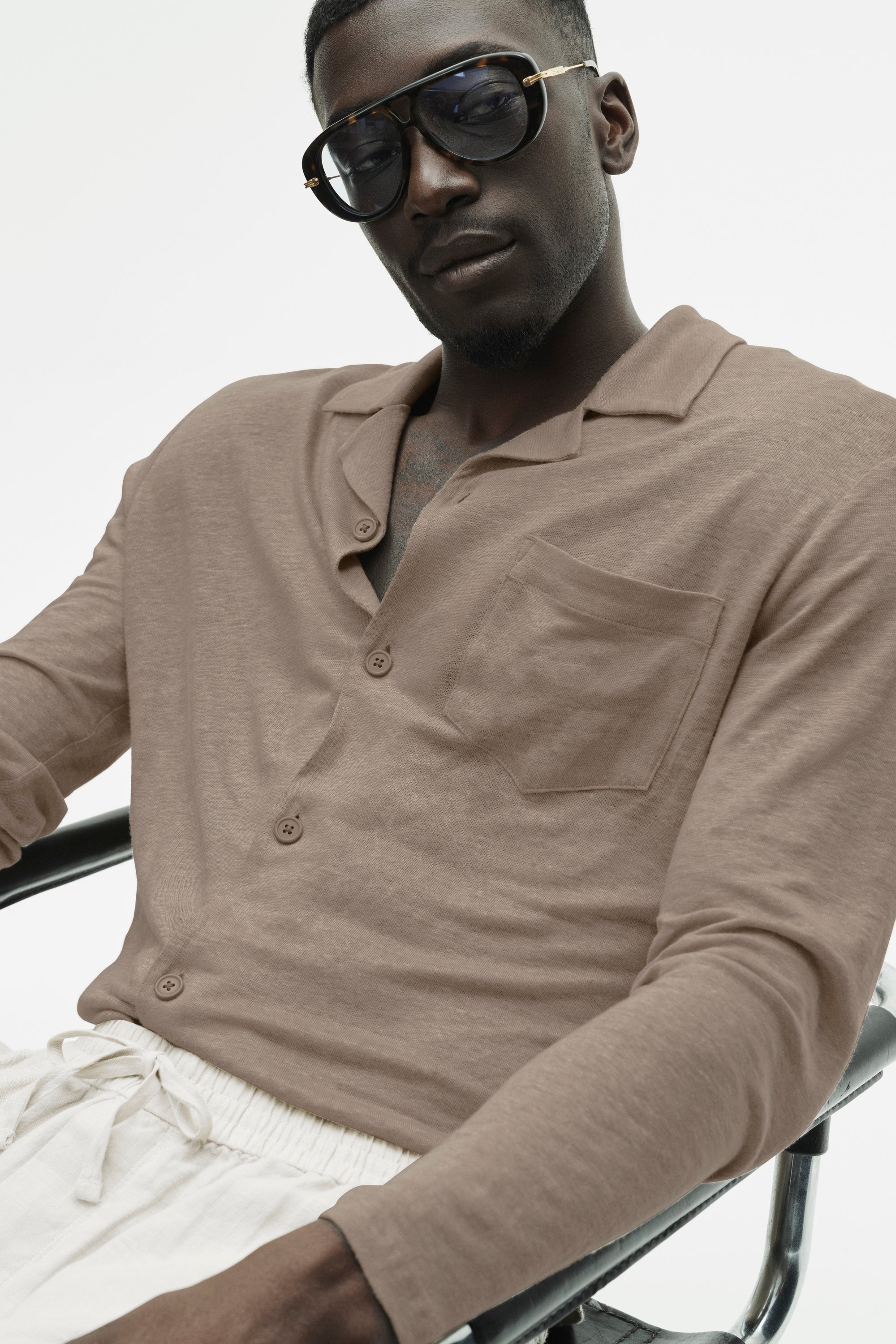 ALO Aviator Sunglasses - Tortoise/Blue