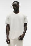 Cotton Cashmere Ever Soft Short Sleeve Crew - Ivory