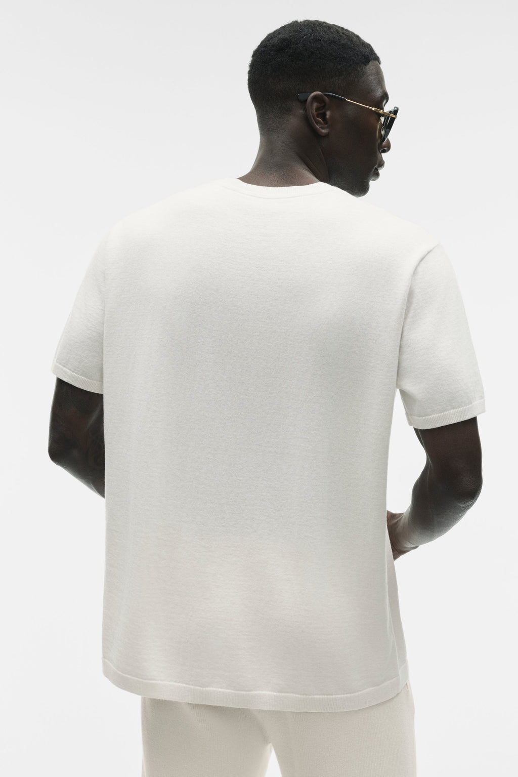 Cotton Cashmere Ever Soft Short Sleeve Crew - Ivory