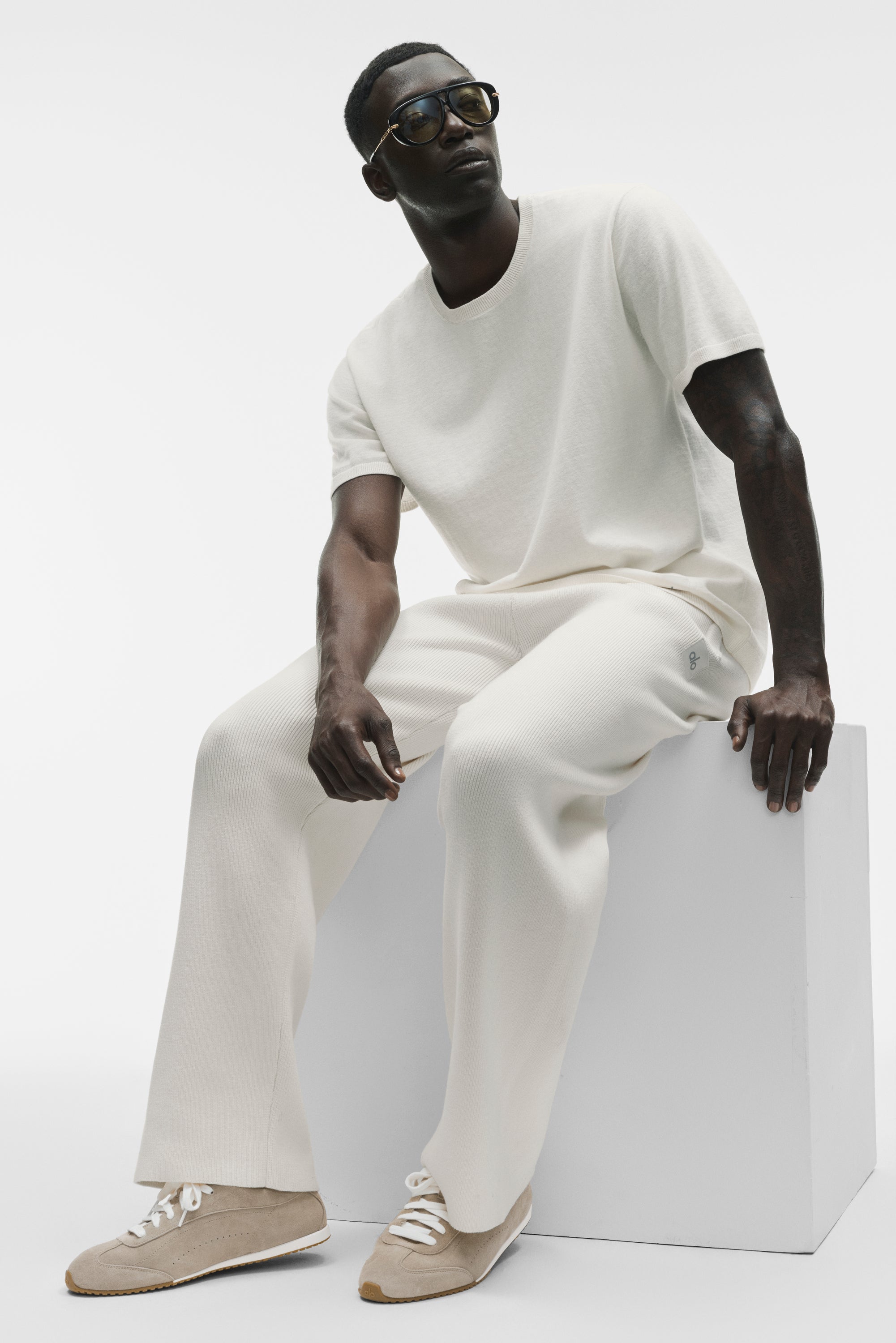Cotton Cashmere Ever Soft Short Sleeve Crew - Ivory
