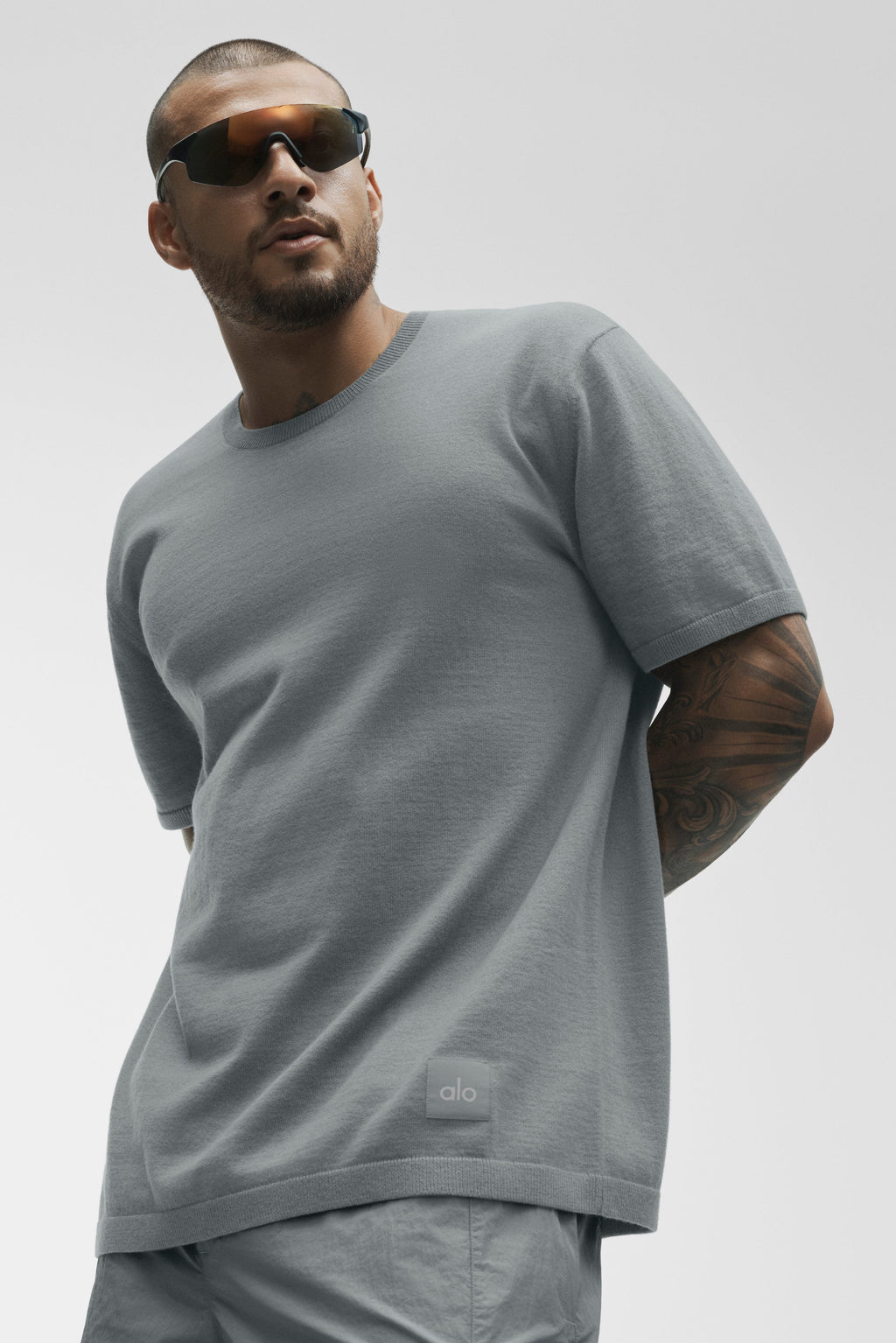 Cotton Cashmere Ever Soft Short Sleeve Crew - Monument