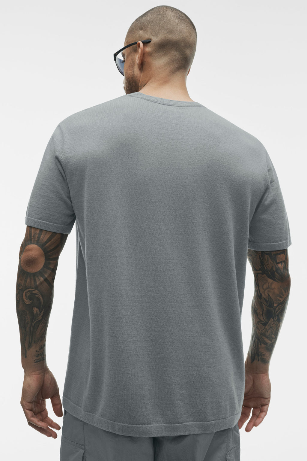 Cotton Cashmere Ever Soft Short Sleeve Crew - Monument