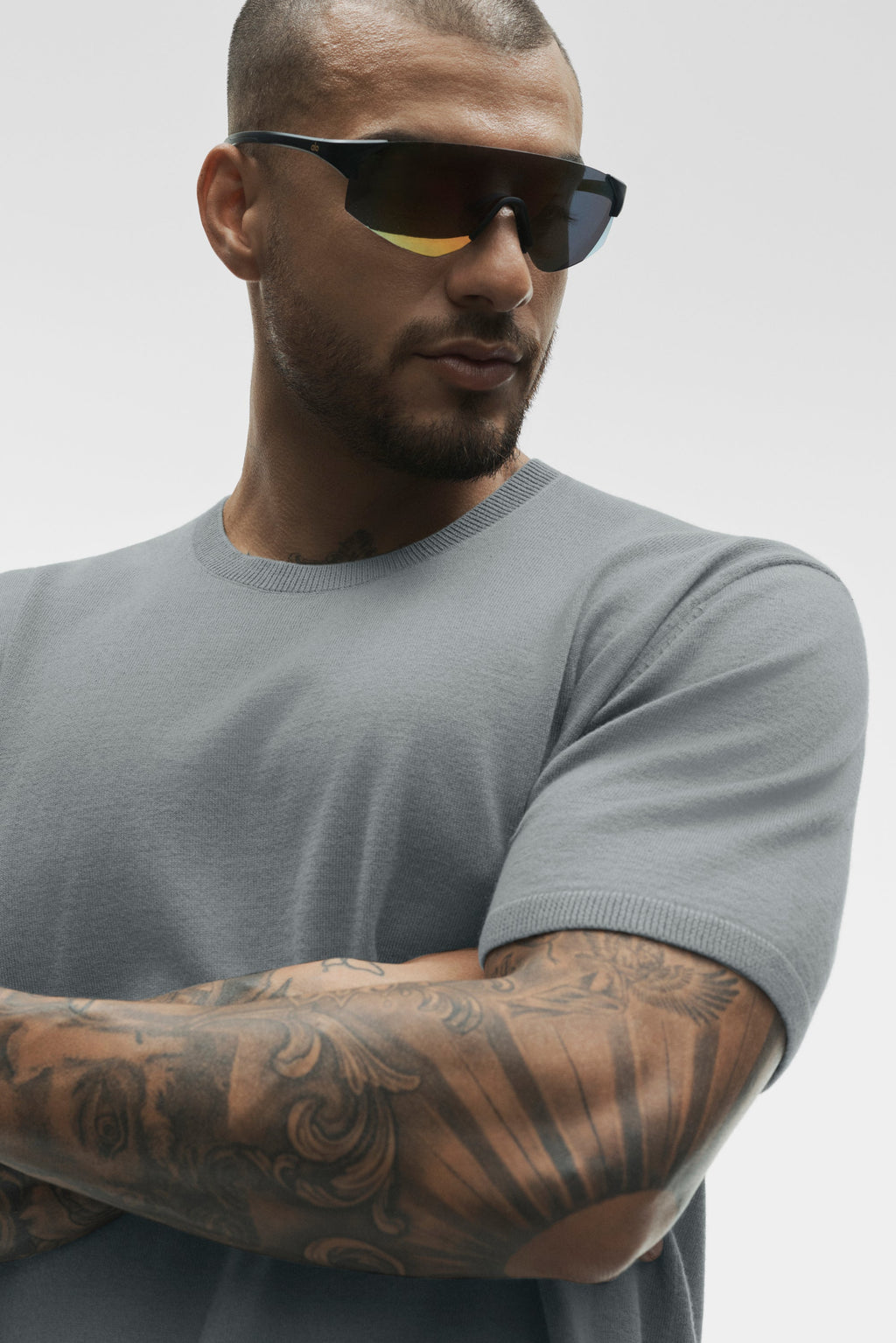 Cotton Cashmere Ever Soft Short Sleeve Crew - Monument