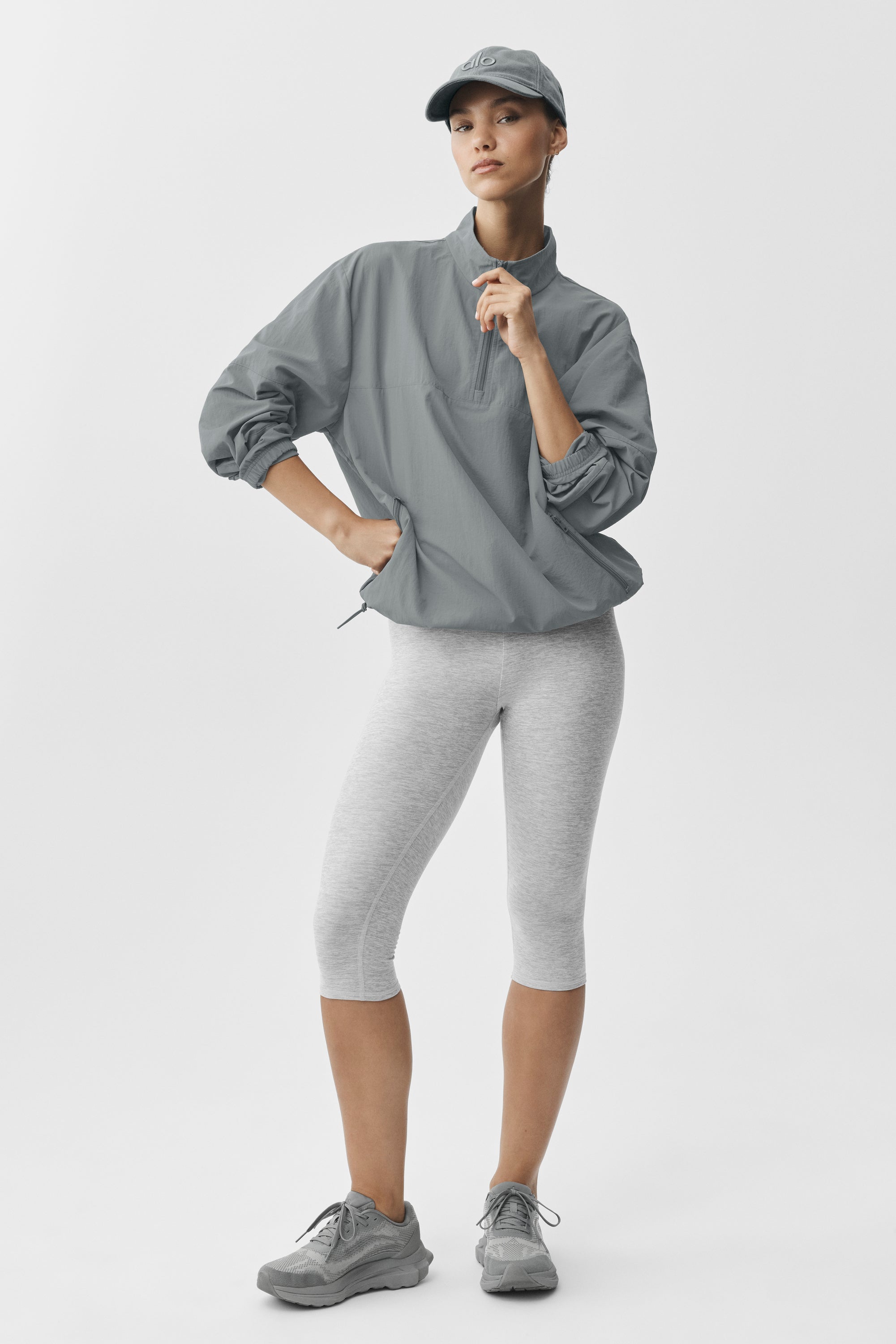 Light Weight Takeaway Track Pullover - Monument