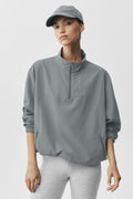 Light Weight Takeaway Track Pullover - Monument