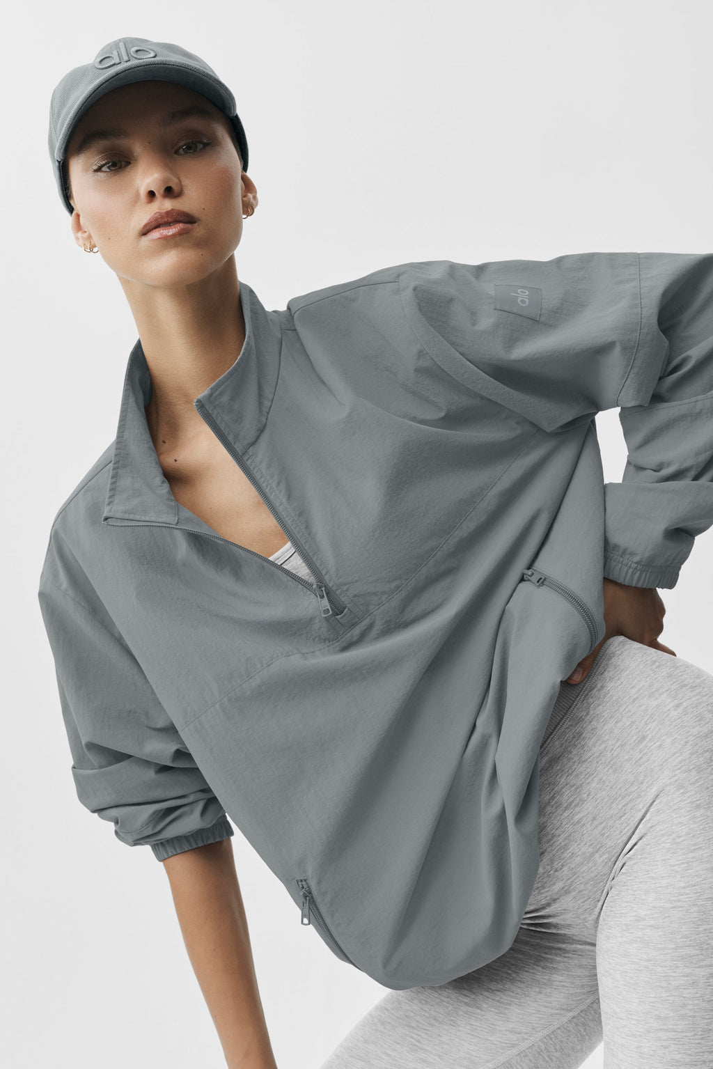 Light Weight Takeaway Track Pullover - Monument