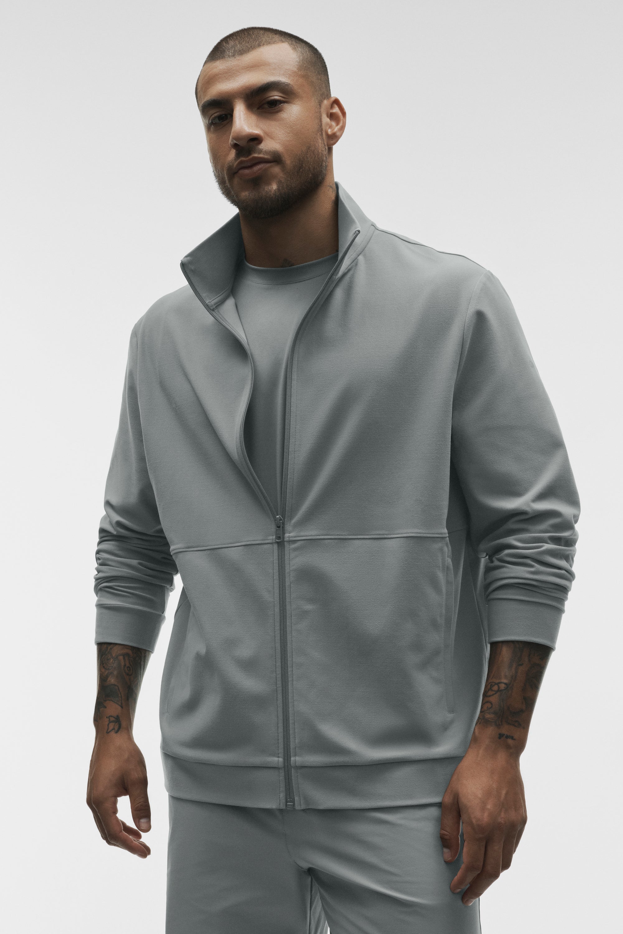 Conquer Max Mock-Neck Full-Zip - Monument