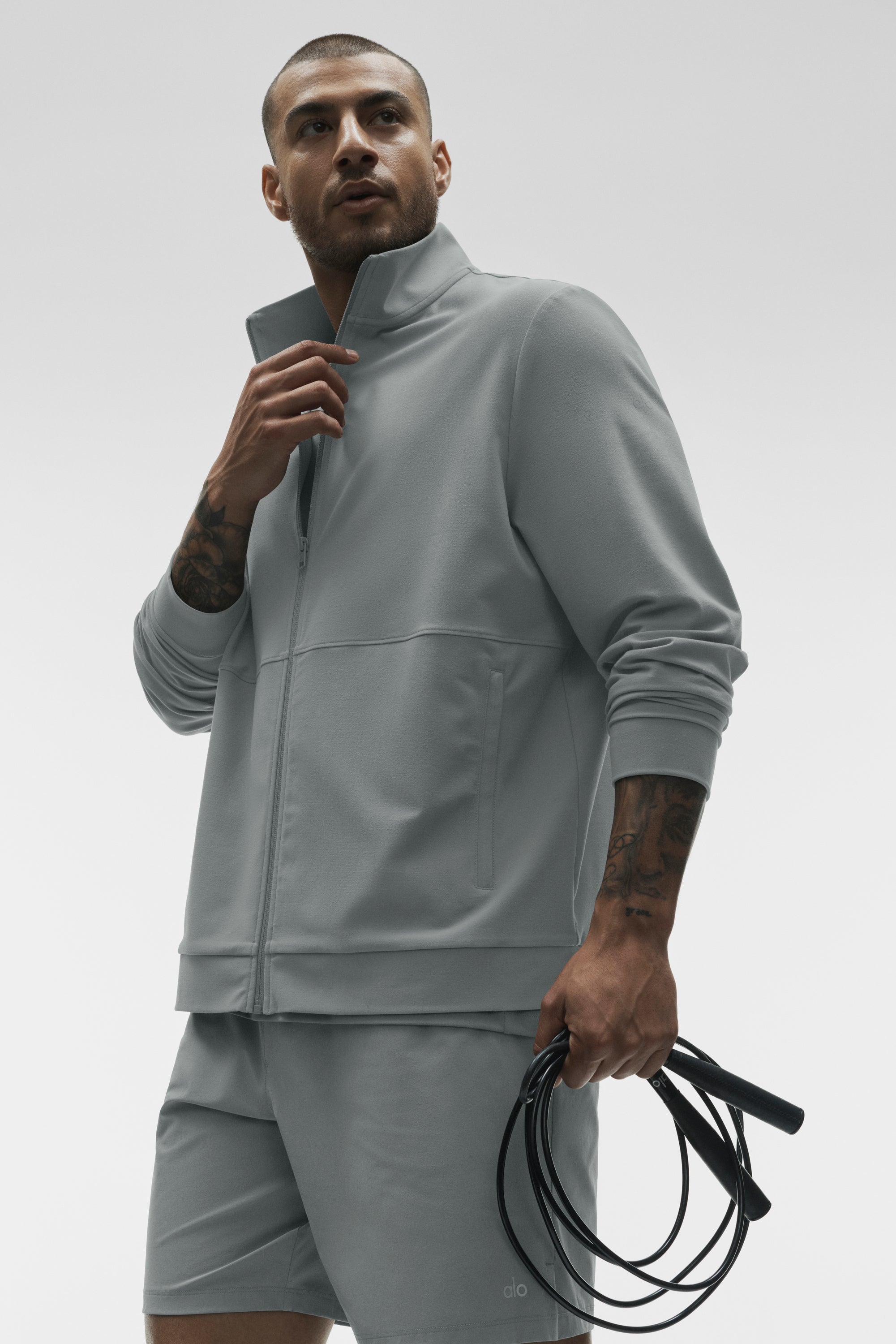 Conquer Max Mock-Neck Full-Zip - Monument