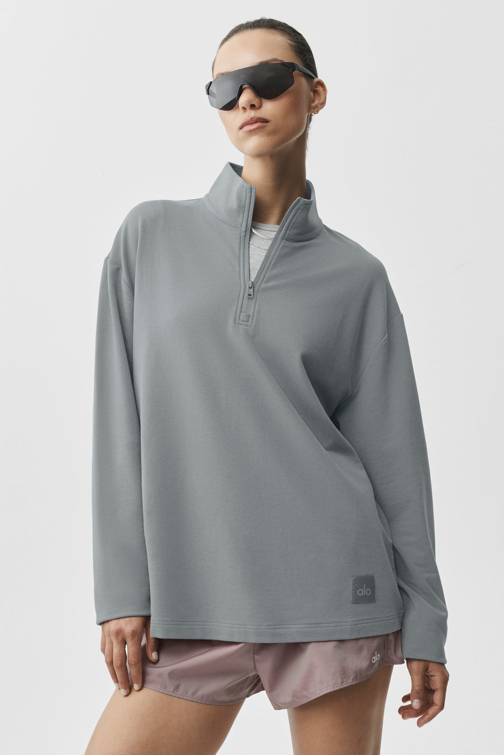 Double Take Long Sleeve 1/4 Zip - Monument