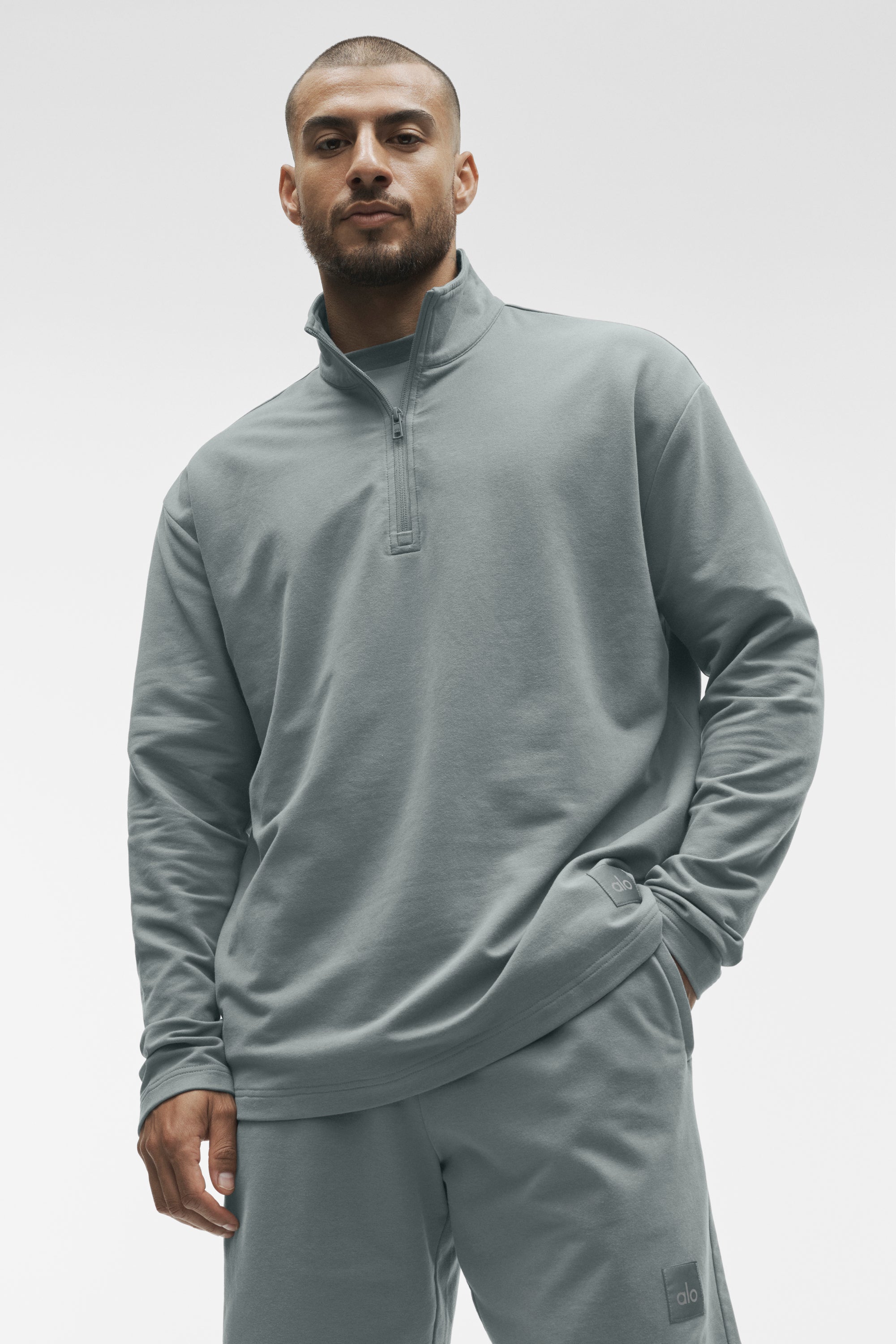Double Take Long Sleeve 1/4 Zip - Monument