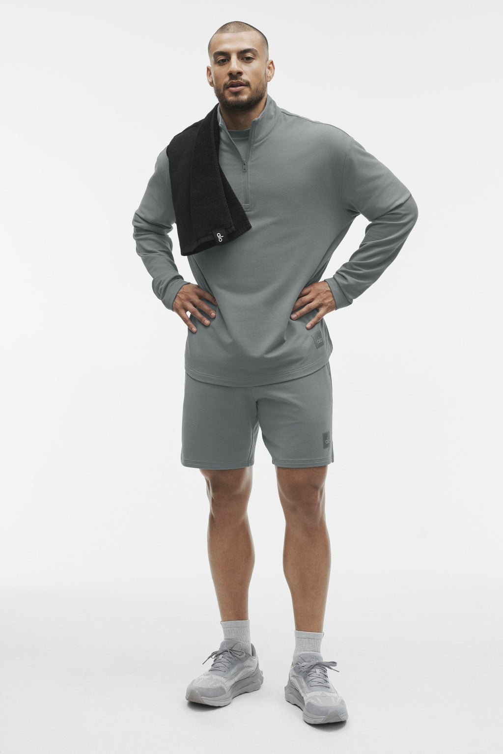 Double Take Long Sleeve 1/4 Zip - Monument