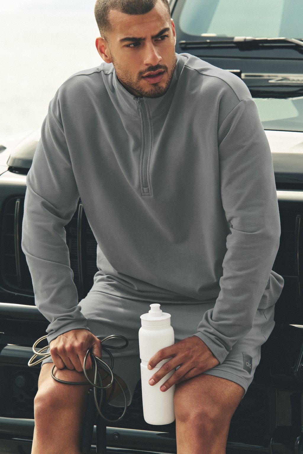 Double Take Long Sleeve 1/4 Zip - Monument