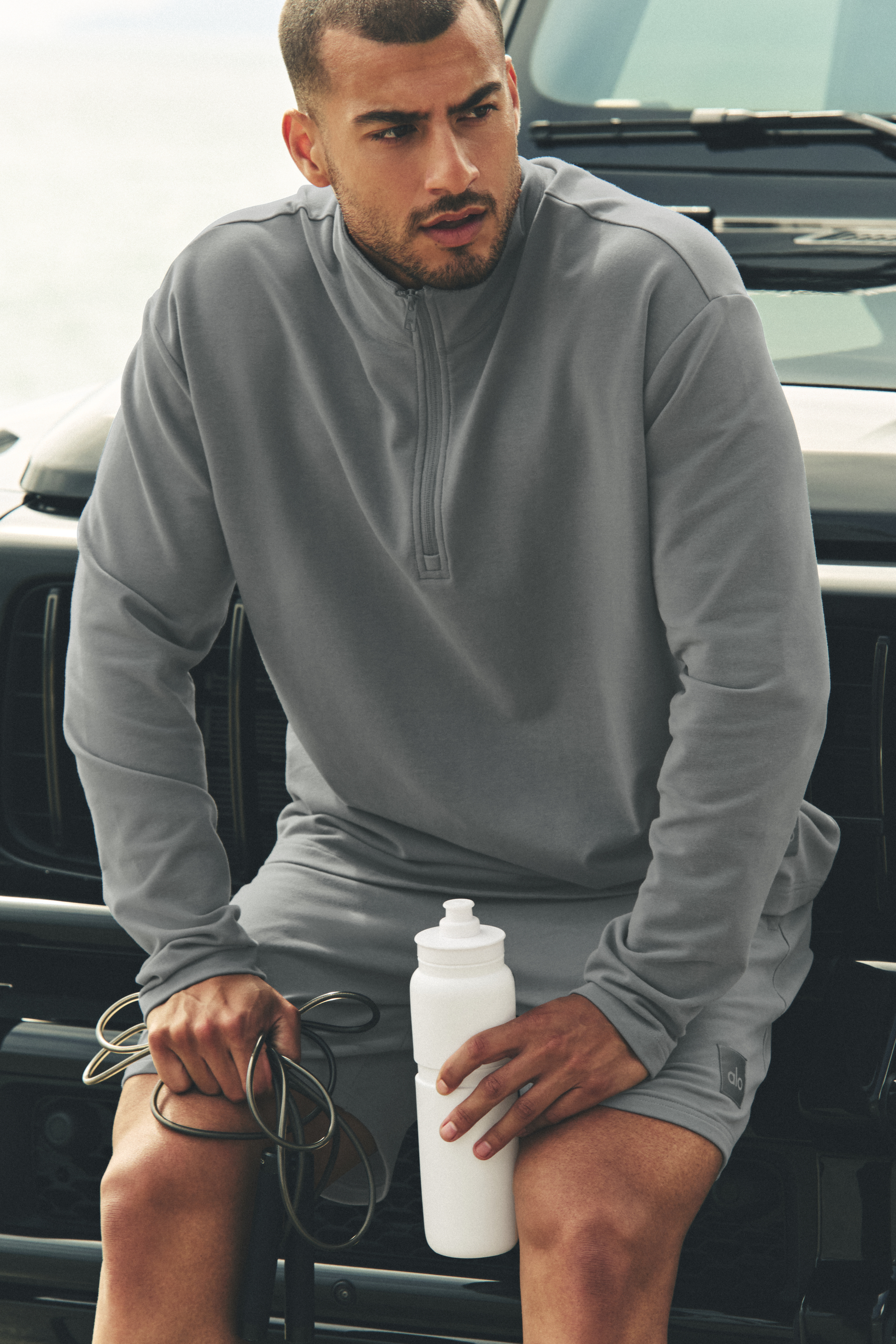 Double Take Long Sleeve 1/4 Zip - Monument