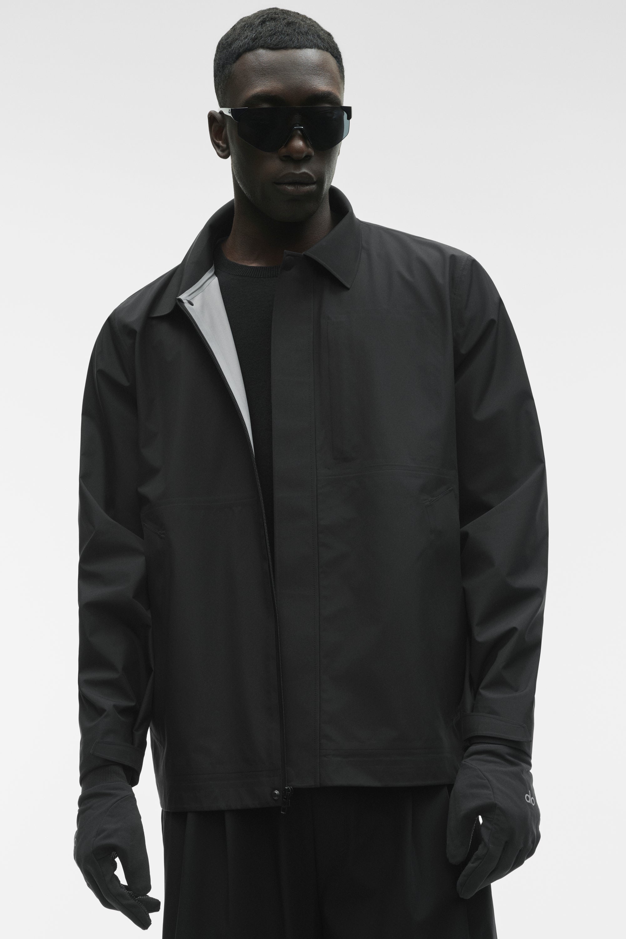 Alpha Shell Overshirt - Black