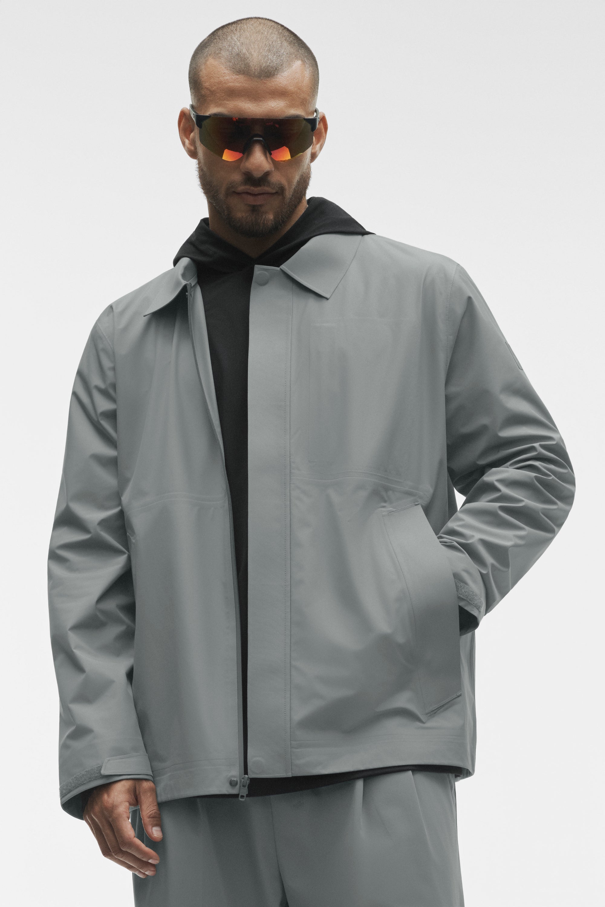 Alpha Shell Overshirt - Monument