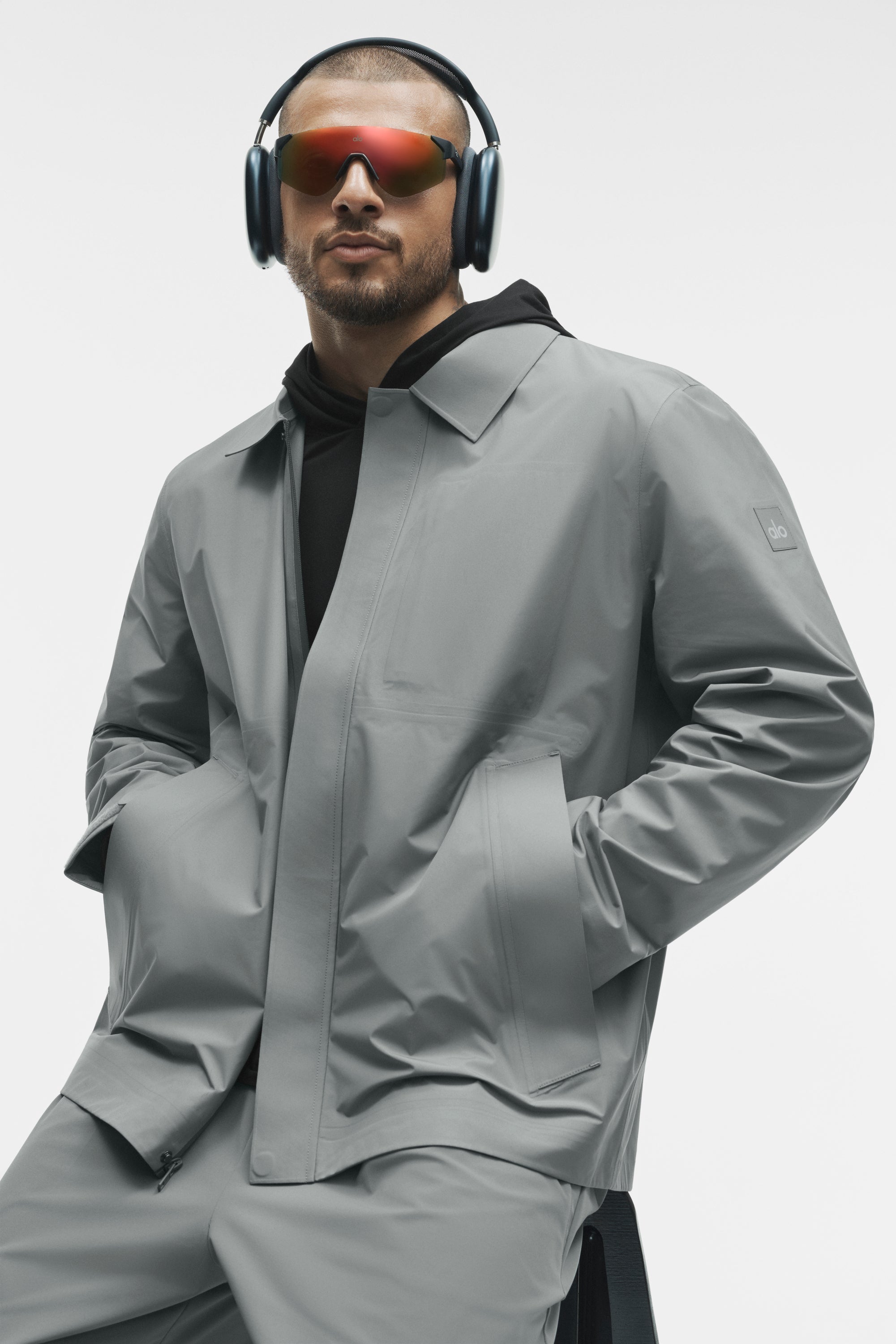 Alpha Shell Overshirt - Monument