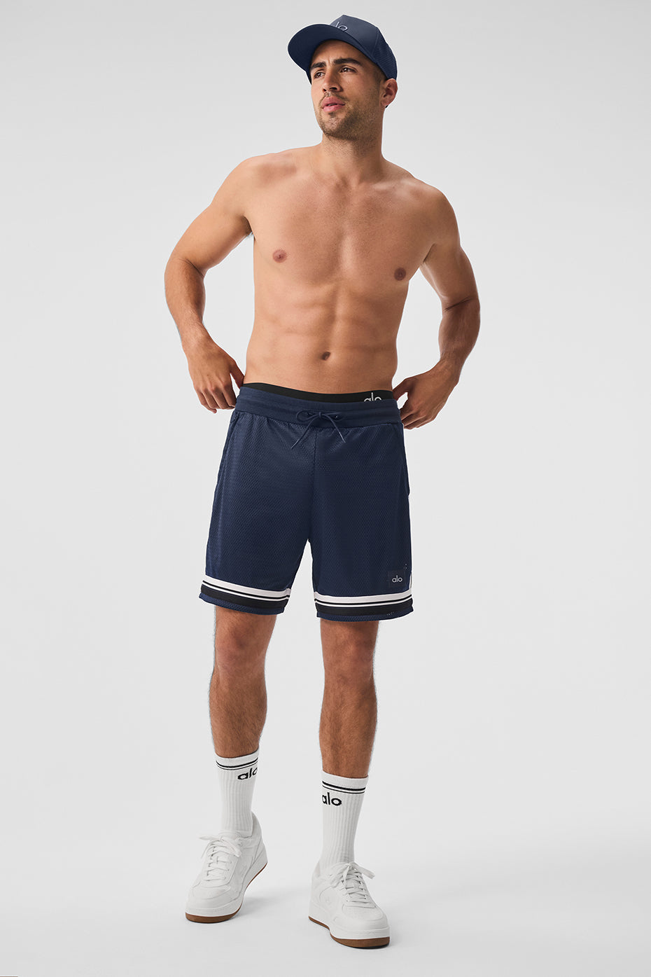 7 Key Mesh Basketball Short - Navy