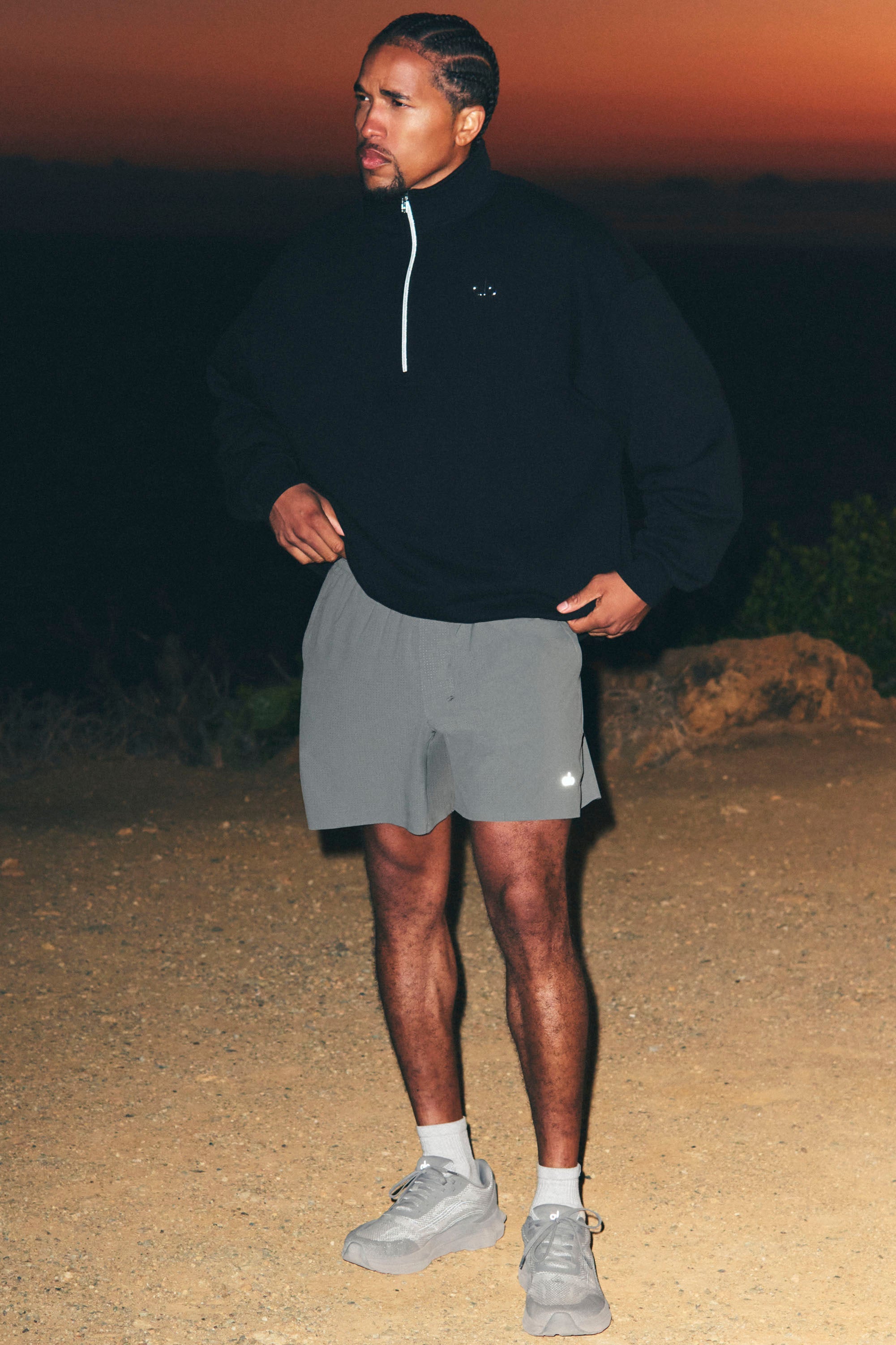 5 Traction Running Short - Monument