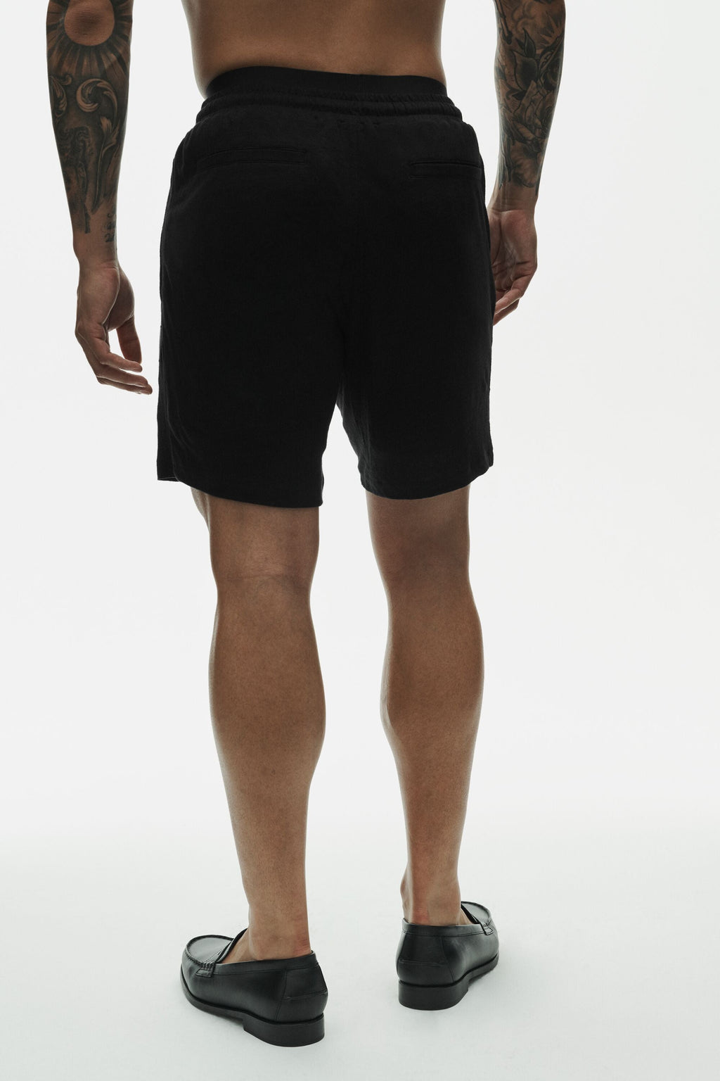 7 Linen Jersey Coastal Short - Black