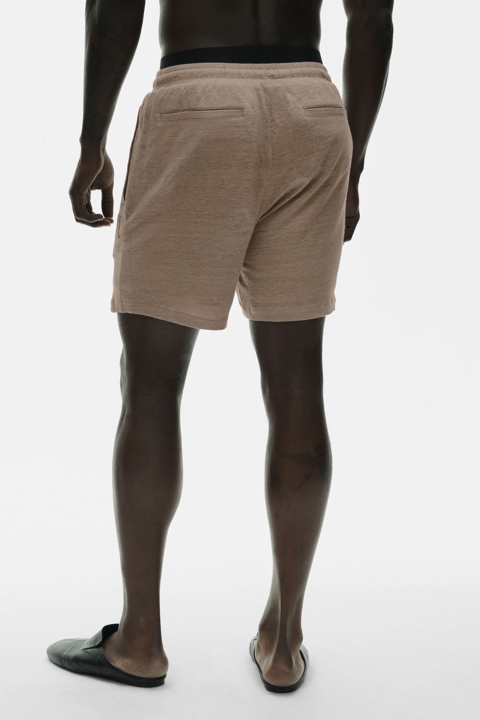 7 Linen Jersey Coastal Short - Gravel