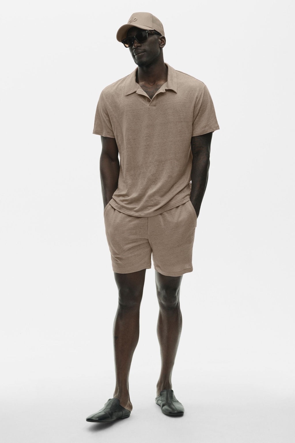 7 Linen Jersey Coastal Short - Gravel