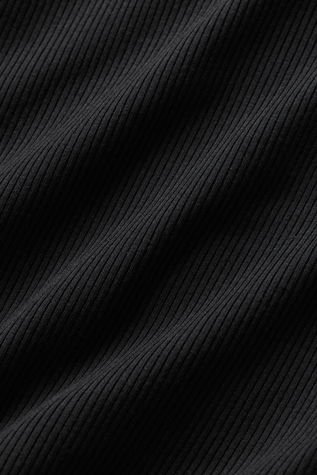 Ribbed Modal Cap Sleeve Top - Black
