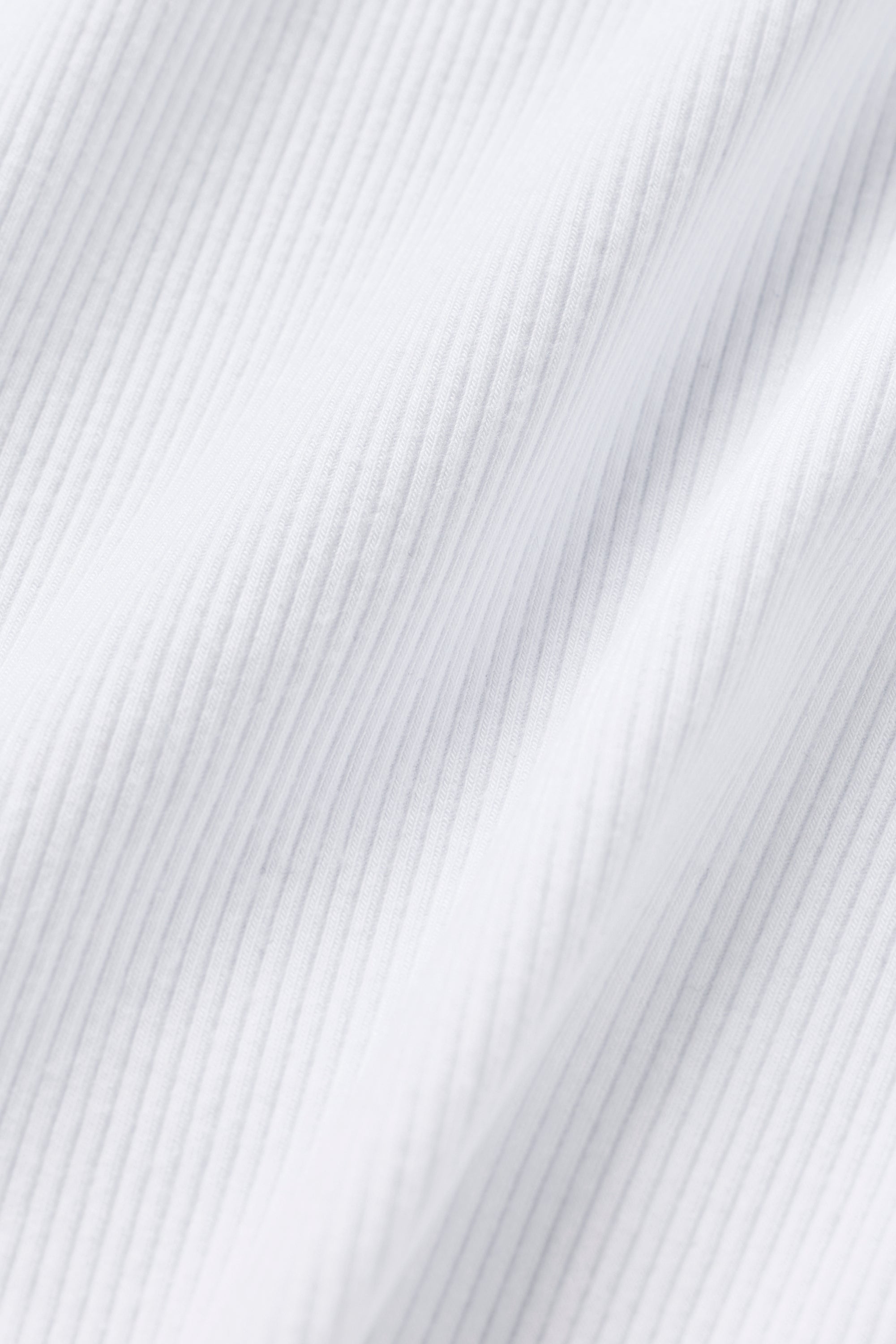 Ribbed Modal Cap Sleeve Top - White