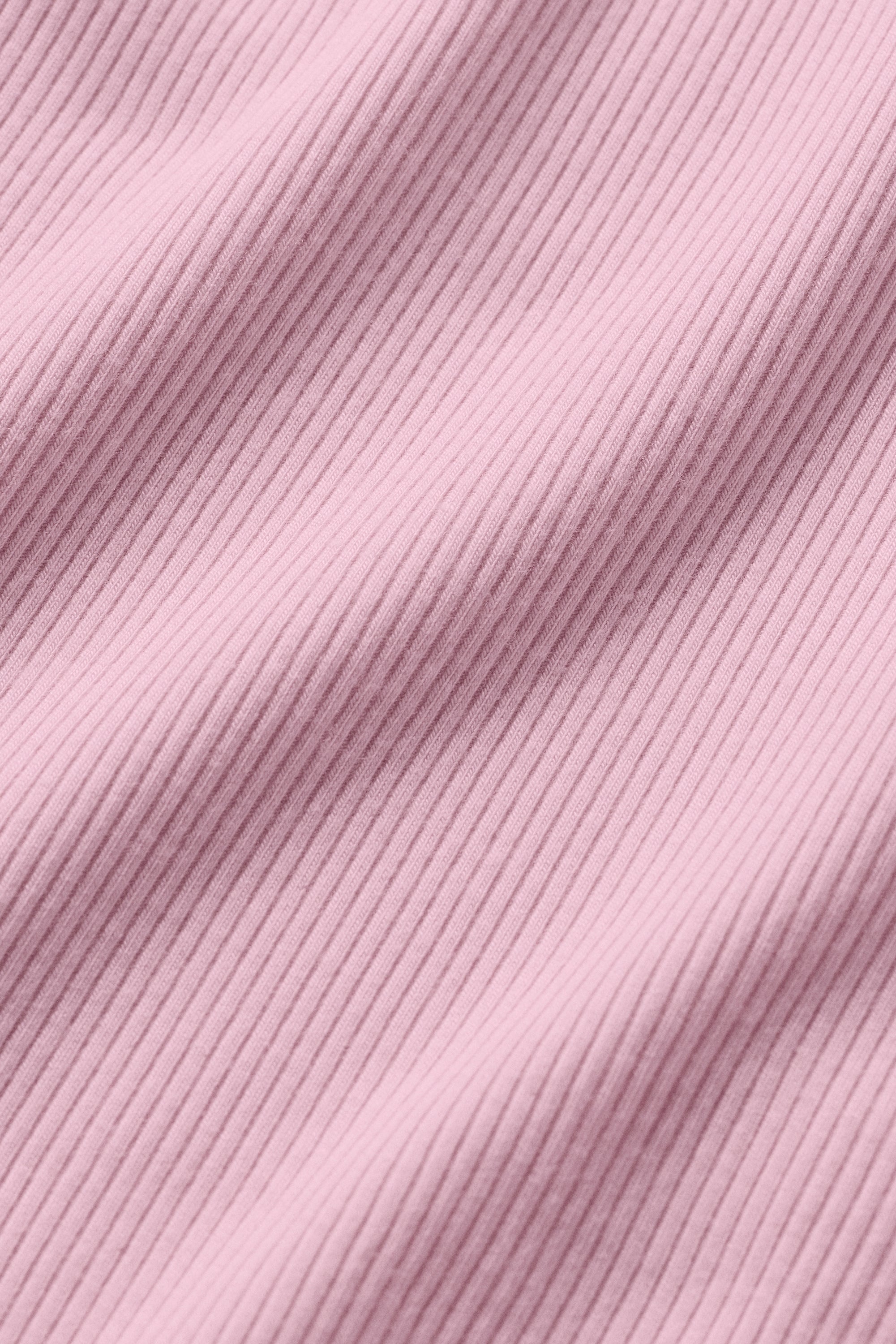 Ribbed Modal Cap Sleeve Top - Pink Marshmallow