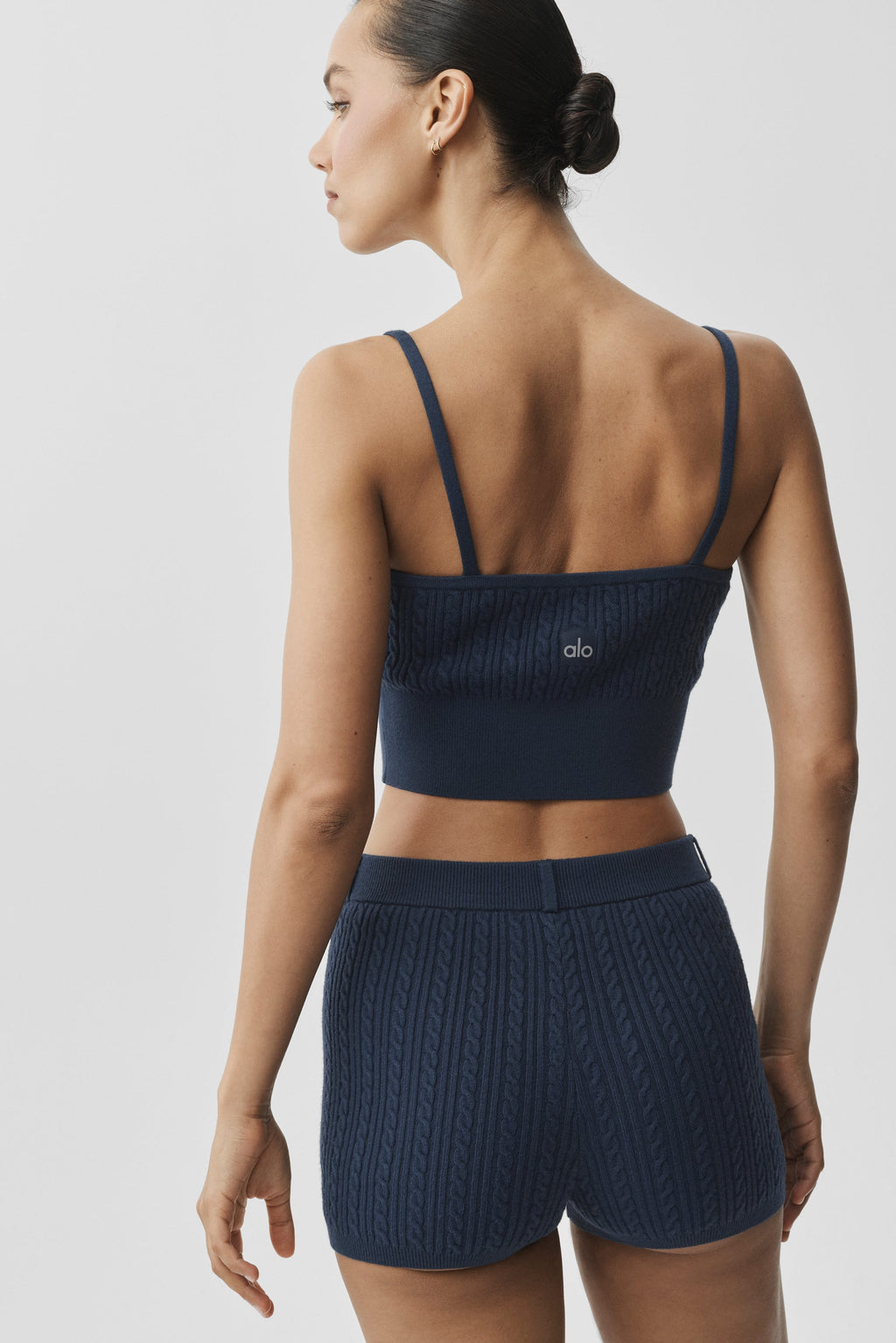 Mini Cable Sweater Tank - Navy