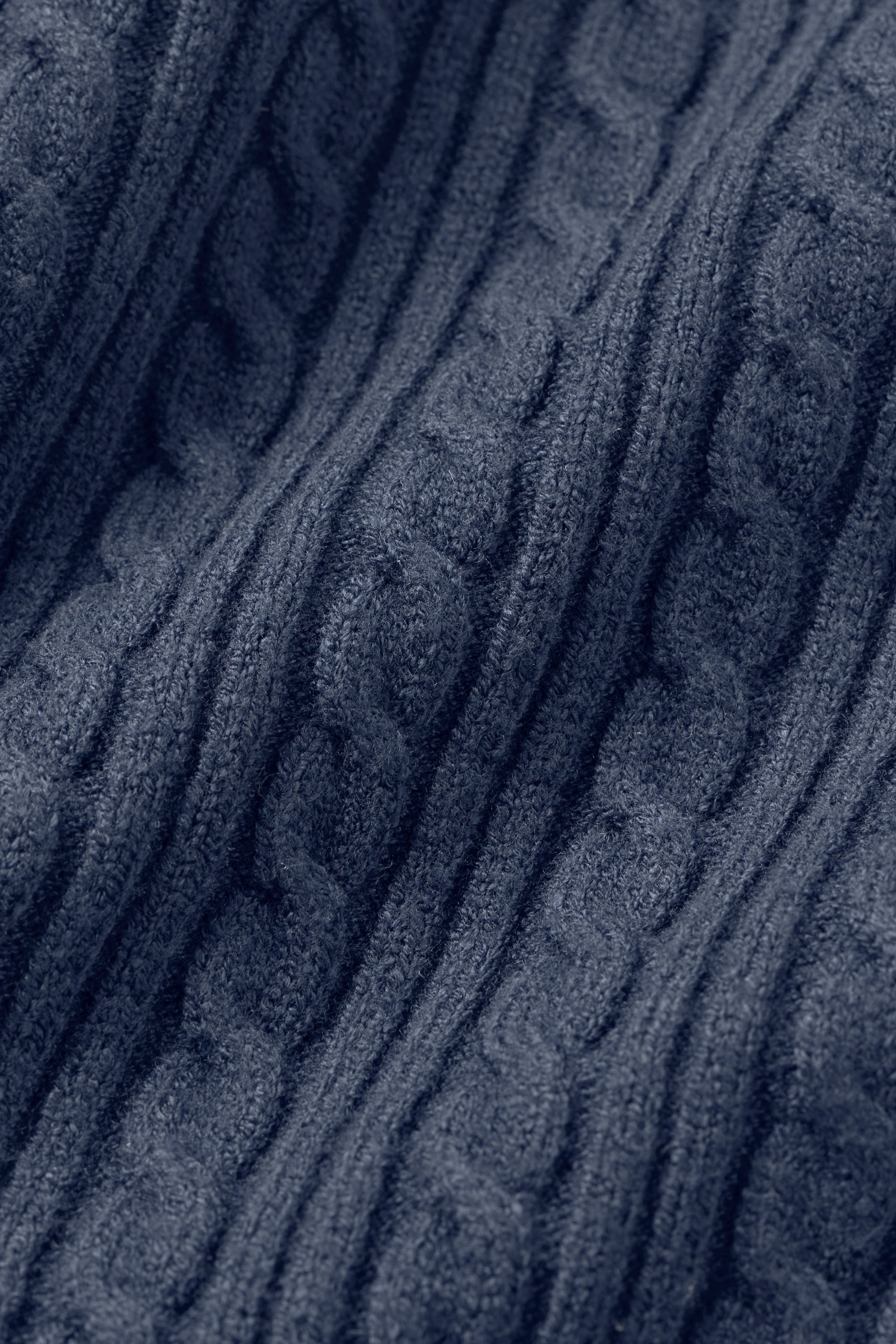 Mini Cable Sweater Tank - Navy