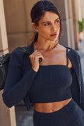 Mini Cable Sweater Tank - Navy