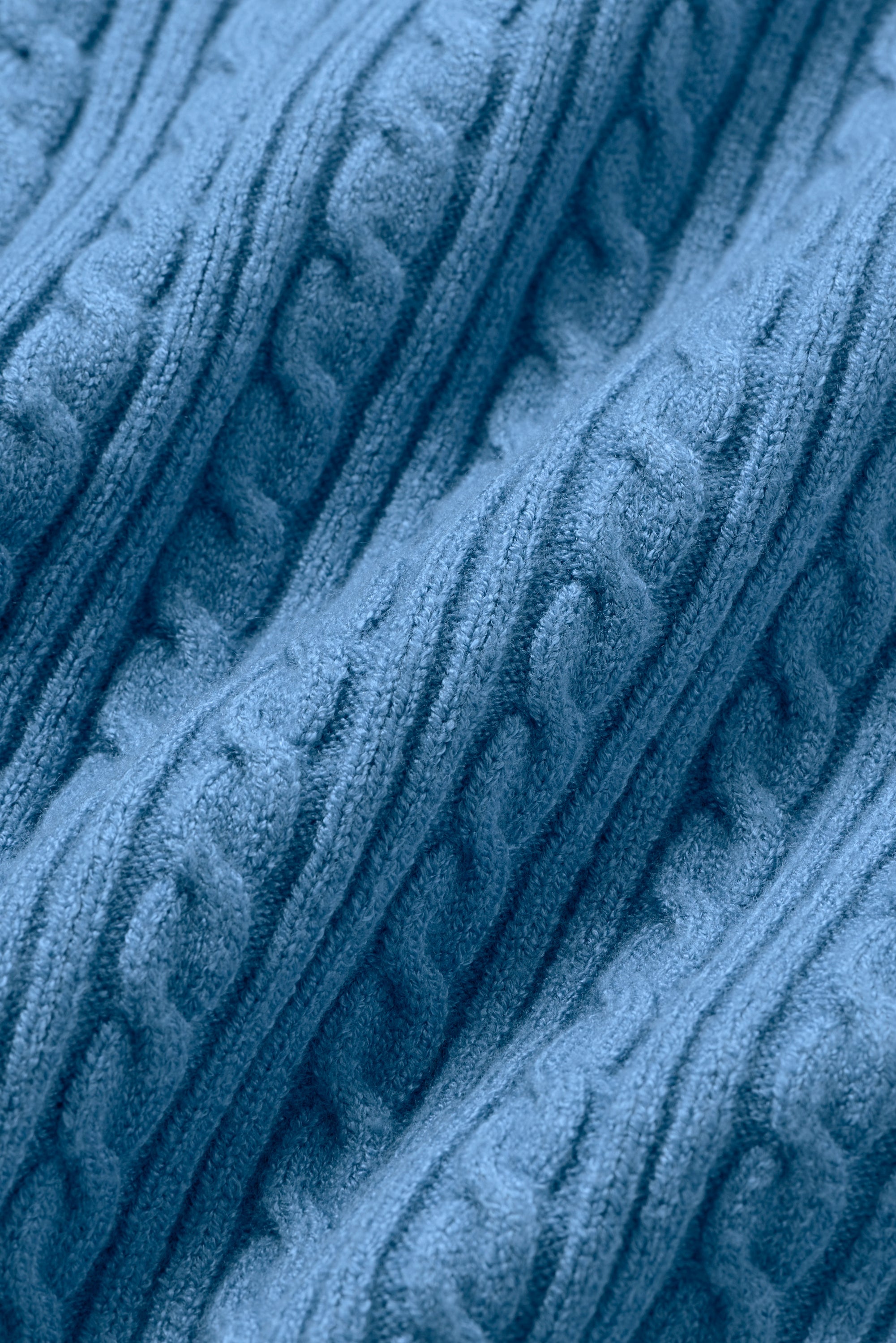 Mini Cable Sweater Tank - California Blue