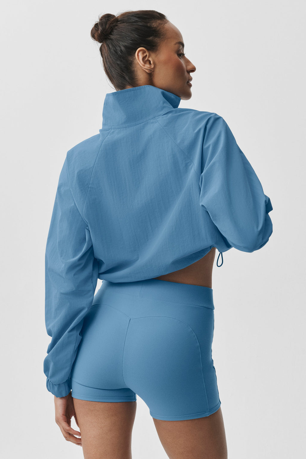 Cropped 1/4 Zip Alumni Pullover - California Blue