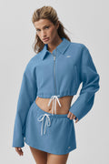 Cropped Fan Favorite Full Zip Jacket - California Blue