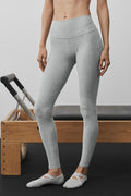 Alosoft High-Waist 7/8 Highlight Legging - Vintage Athletic Heather
