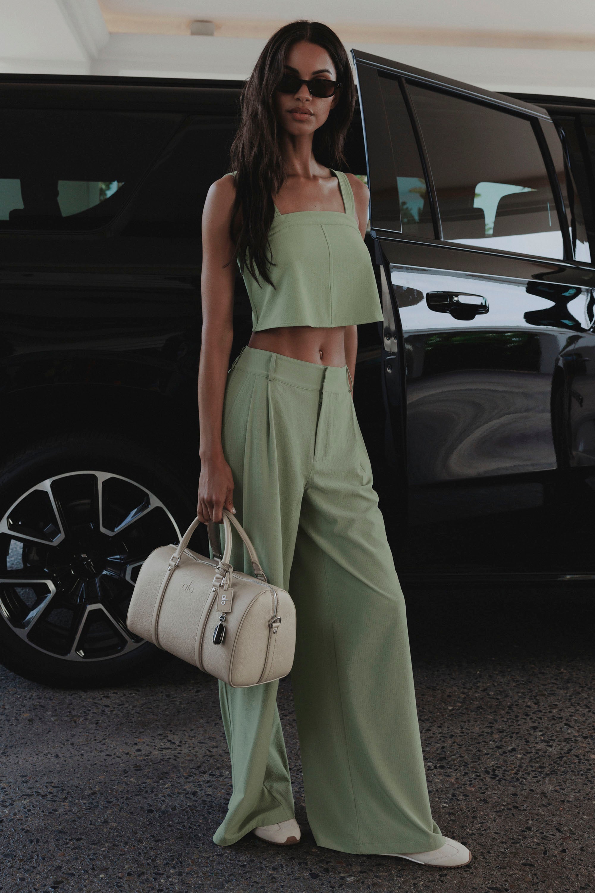 High-Waist Dreamscape Trouser (Regular) - Dune Grass