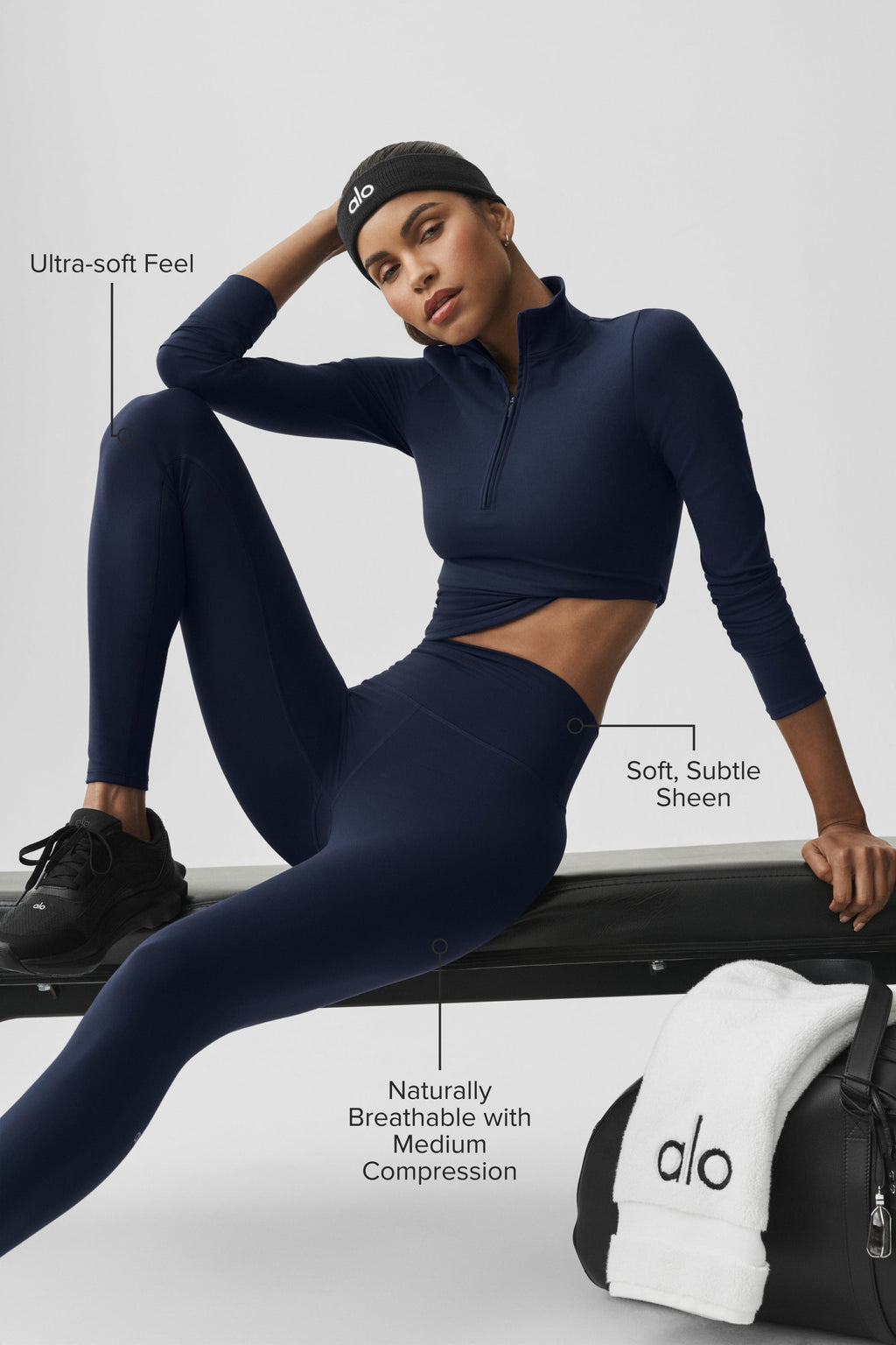 ALO Softsculpt High-Waist Legging - Navy
