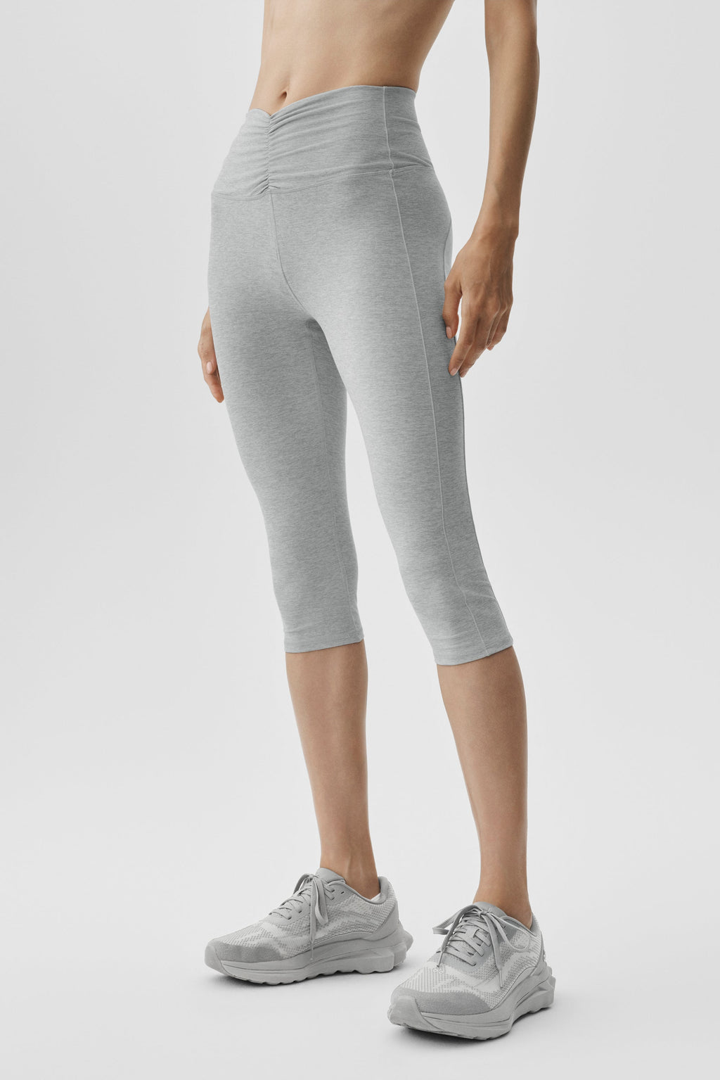 Alosoft High-Waist Intuition Capri - Vintage Athletic Heather