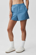 Pinstripe Daylight Boxer Short - California Blue/White