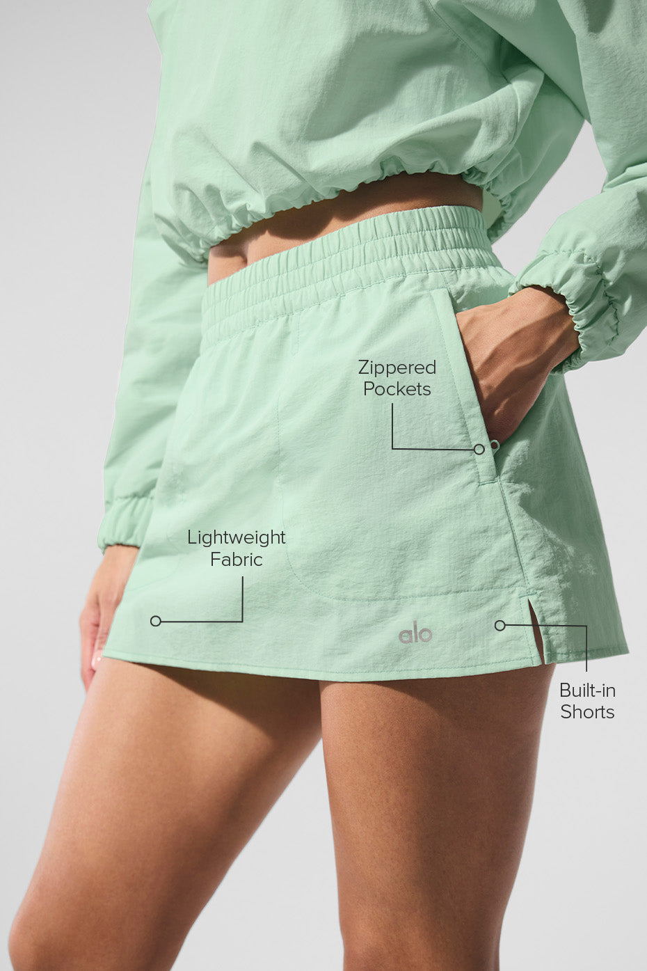 Alumni Tennis Skirt - Spearmint