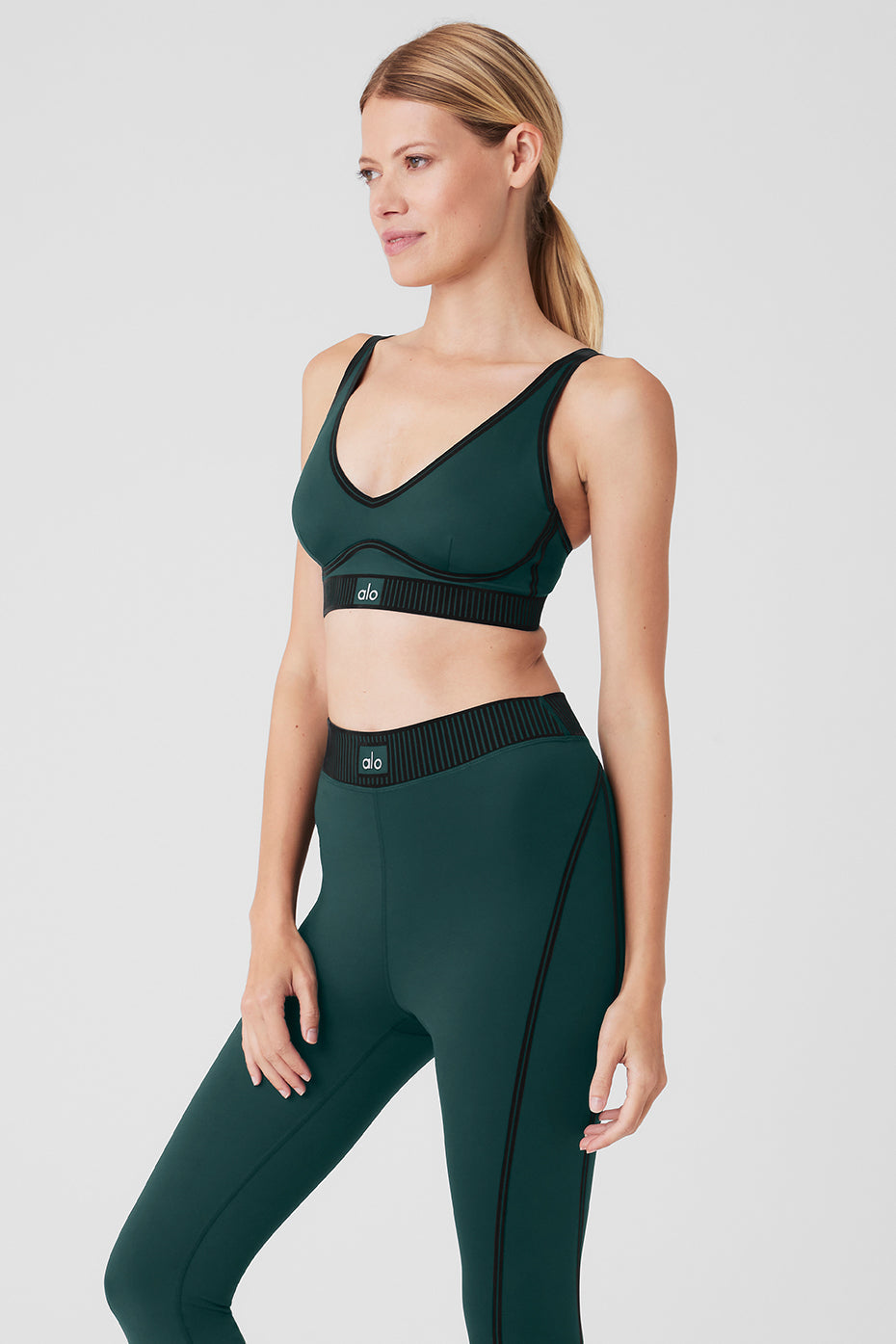 Airlift Line Up Bra - Midnight Green